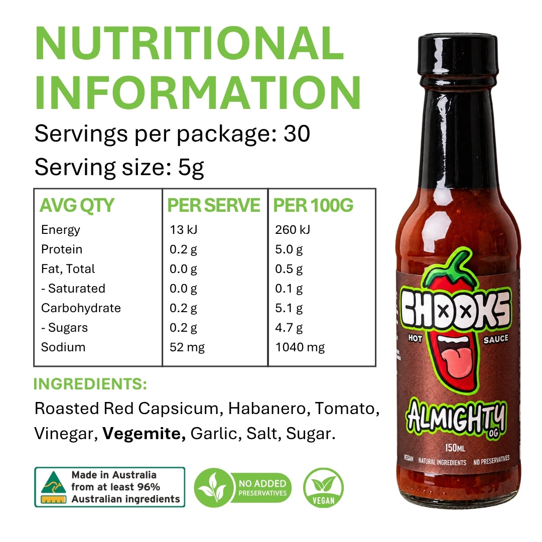 Almighty OG Hot Sauce Value Pack (3 x 150ml)